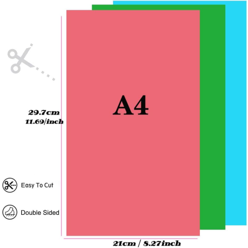 100 Sheets Coloured A4 Origami Paper