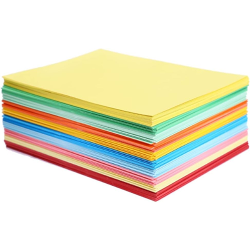 100 Sheets Coloured A4 Origami Paper 2