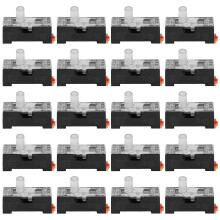 (As show, One size) 20Pcs Fuse Holder Low Voltage 1 Pole Casing Rail Mount with Light 10A 250V FS‑101 6x30mm