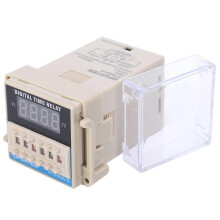 (As show, One size) LED Digital Display Time Relay TimeDelay Control Electronic Components ATS48AS(AC380V )