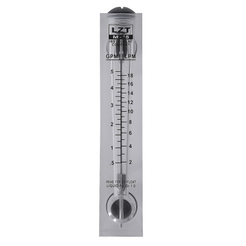 (As show, One size) 0.5-5 Gpm 2-18 Lpm Water Flow Panel Mount Type Flowmeter-C