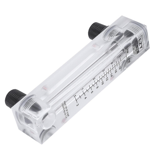 (As show, One size) 0.5-5 Gpm 2-18 Lpm Water Flow Panel Mount Type Flowmeter-C 2