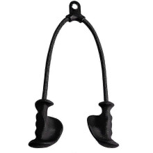 (As show, One size) Ergonomic Triceps Rope Pull Down with Anti-Slippery Natural Rubber Grip compatible with More Muscle Fibers-Gym