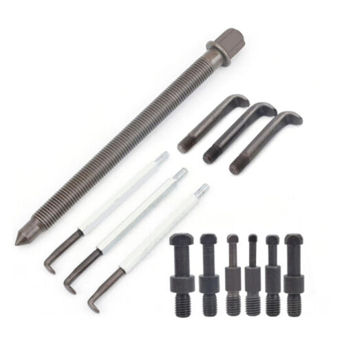 (As show, One size) Bearing Disassembly Puller Inner Hole Puller Removal Tool Three-jaw Puller Set 1