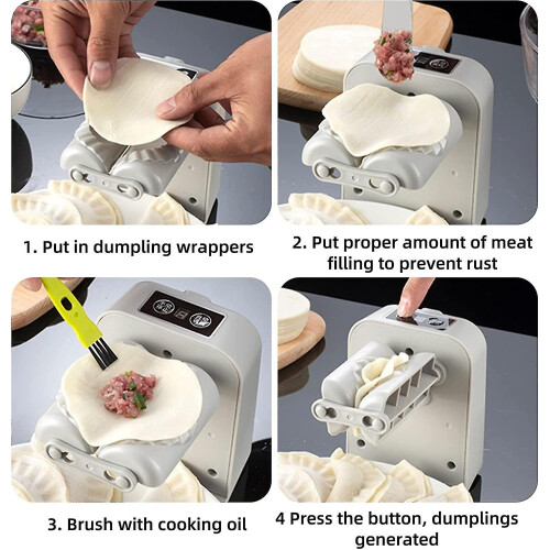 (As show, One size) Automatic Dumpling Machine, Electric Dumpling Machine, Dumpling Tool, Electric Ravioli Shaper, Dumpling Ravioli Maker-D 1