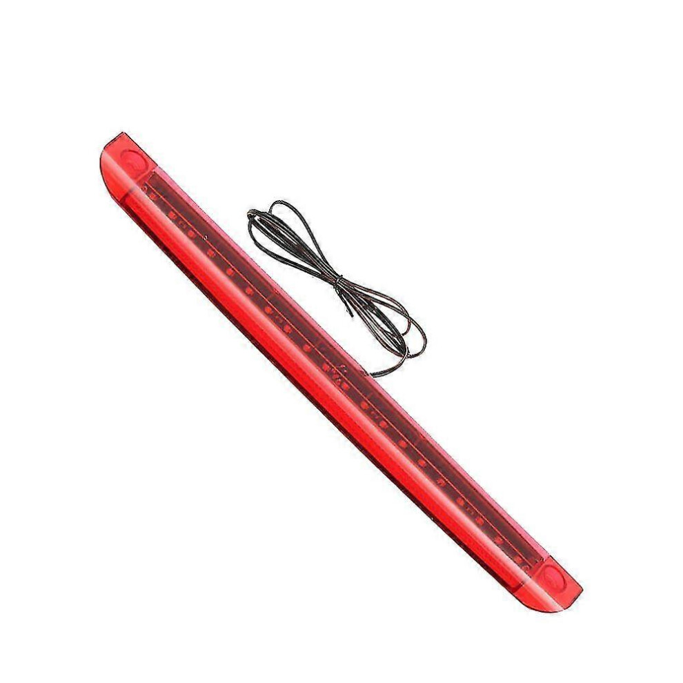 (As show, One size) Universal Car Motorcycle Red 12V 20 LED 3RD High Mount Brake Tail Stop Light-image-OPC-PH6TP2M-NEW