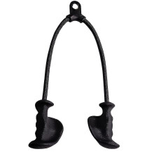 (As show, One size) Ergonomic Triceps Rope Pull Down With Anti-slippery Natural Rubber Grip compatible More Muscle Fibers-gym-D
