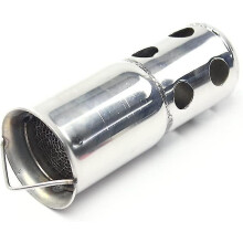 (As show, One size) Universal Motorcycle Stainless Steel Exhaust Pipe Muffler Db Killer Muffler 5 X 14cm-D