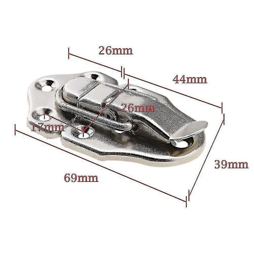 (As show, One size) 8 Pcs Toggle Lock Box Lock Case Lock with Screw compatible Cosmetic Case-D 2