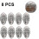 (As show, One size) 8 Pcs Toggle Lock Box Lock Case Lock with Screw compatible Cosmetic Case-D 1