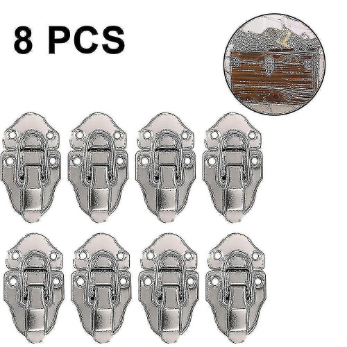 (As show, One size) 8 Pcs Toggle Lock Box Lock Case Lock with Screw compatible Cosmetic Case-D