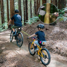 (As show, One size) Kids Mtb Tow Rope - Child Bike Stretch Bungee Cord Pull Behind, Heavy Duty Mtb & Cycling Self Retracting Towing System-J