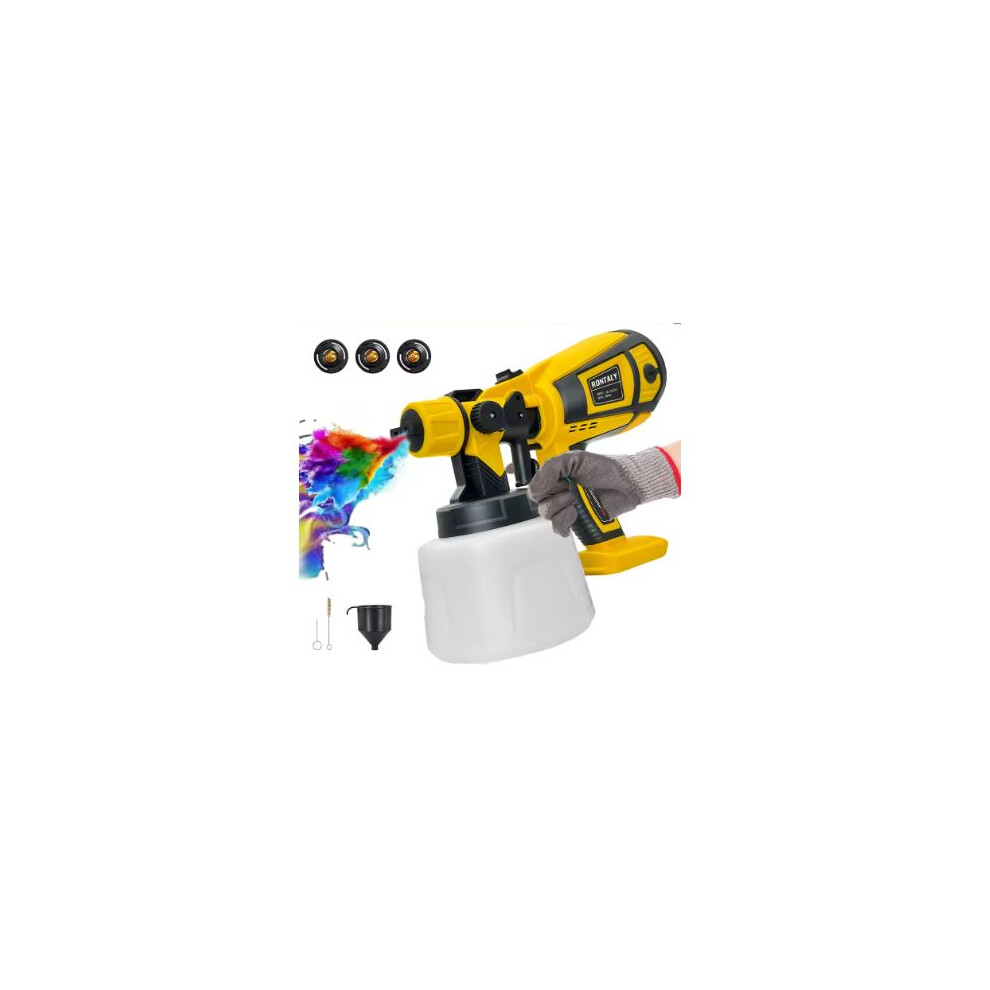 Paint Sprayer Cordless Compatible with DeWalt 18v Battery Powered HVLP Power Spray Gun XR