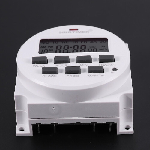 (As show, One size) Sinotimer 220v Ac Digital 7 Day Weekly Programmable Timer Switch-DT 2