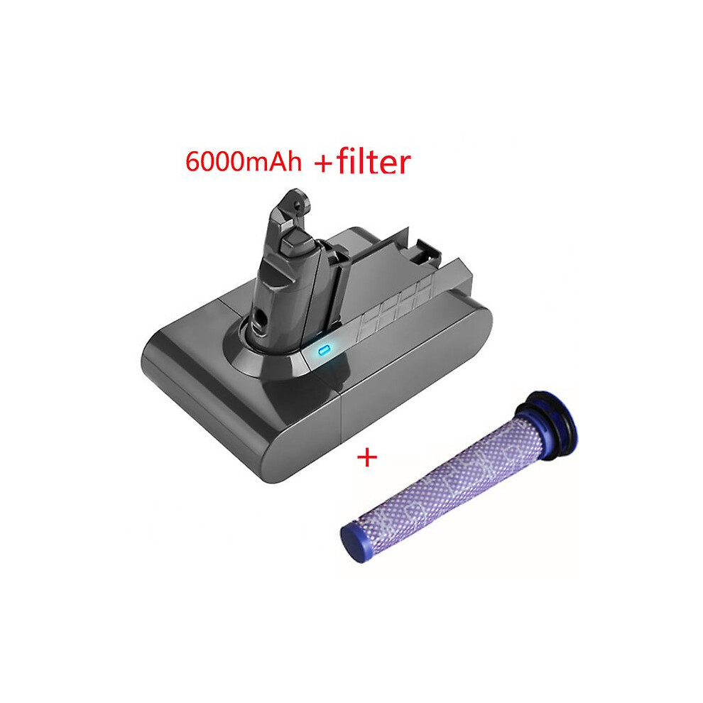 (As Show, One Size) 21.6V Lithium-Ion Battery Compatible With Dyson V6 Dc58 Dc59 Dc61 Dc62 Sv09 Sv07 Sv06 Sv04 Sv03 Vacuum Cleaner Battery 4909775633009