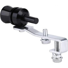 (As show, One size) Retrofit universal turbo whistle, aluminum car tailpipe whistle for many models (XL (33mm))