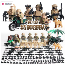 Mini figure Military Army Soldier Gun Weapons War Building Blocks Lego