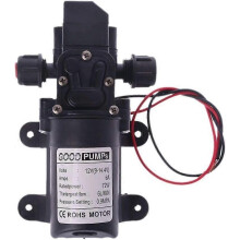 (As show, One size) 12v RV Water Pump DC 12V 60W 130PI 6L/Min High Pressure Water Pump Diaphragm Self-priming Pump RV Water Pump