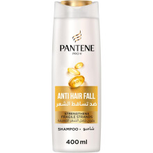 Pantene Pro-V Anti-Hair Fall Shampoo 400ml | Strengthens Hair Against Breakage | Reduces Hair Fall | Nourishing Formula for Thicker, Healthier Hair