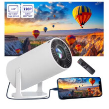 1080P Projector HY300 Wired Connection Projector for Mobile Phone/HD/AV/Laptop Home Cinema Outdoor Portable Mini Projetor