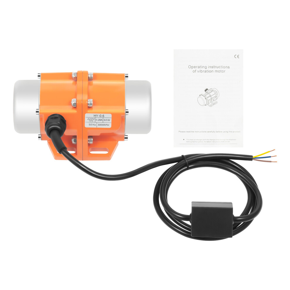 60W 1 Phase Vibrator Motor Vibrating Vibration 3000Rpm For Concrete Shaker Table 6976081578575