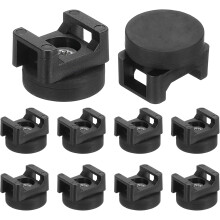 (10) 5Pcs Magnetic Zip Tie Mount,22mm Dia Multipurpose Magnetic Cable Clips Organizer Holders Clamps Saddle Type Management Base