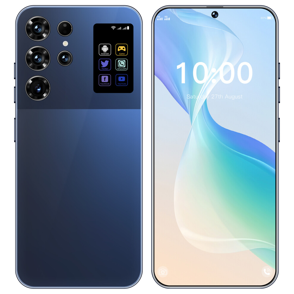 Smart Phone S25 Ultra 16GB+1TB 7.3inch Dual Sim Mobile Phone 5G Android,blue