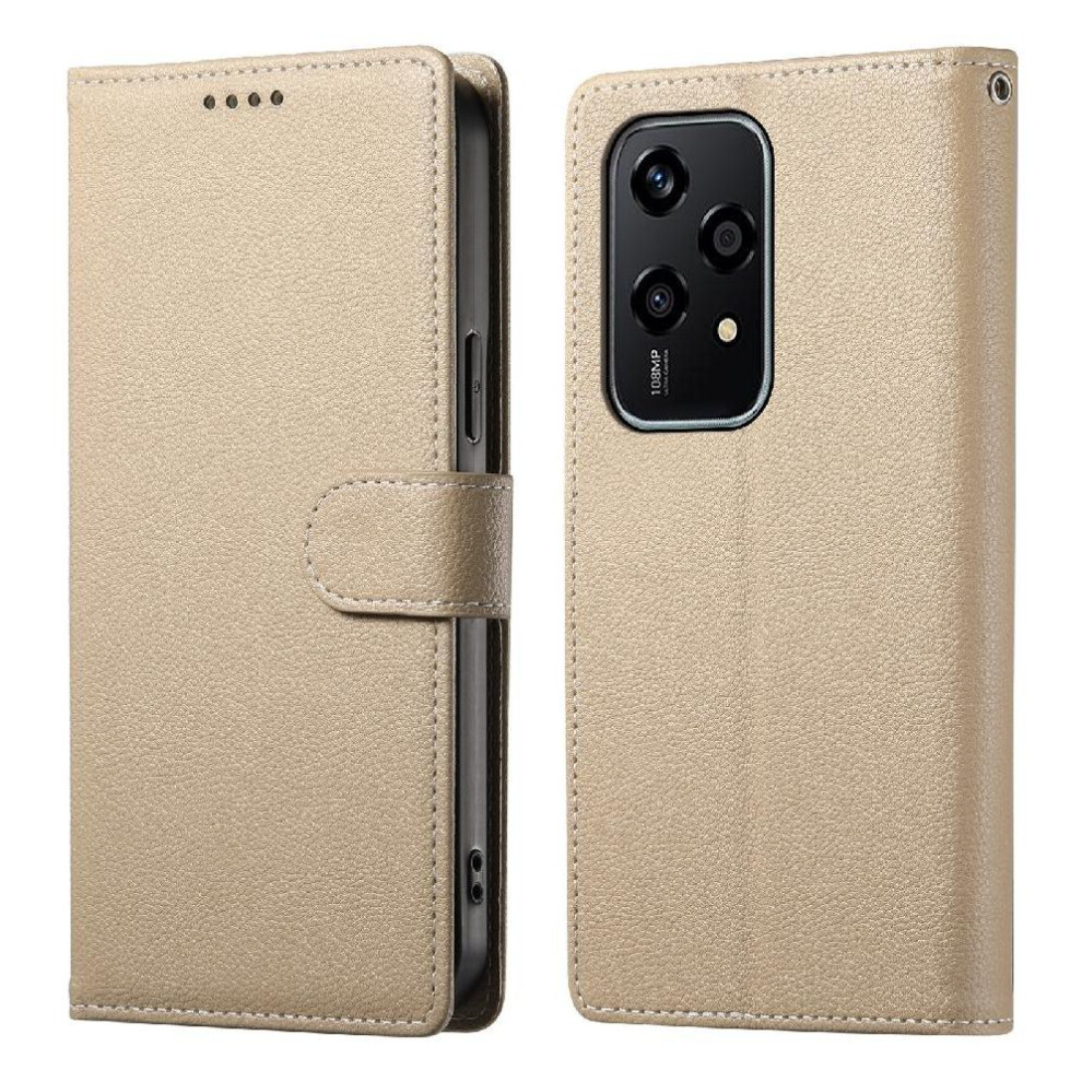 (Khaki ) Case For Honor 200 Lite Daily Use Magnetic Closure Shockproof Card Slots 764563493760