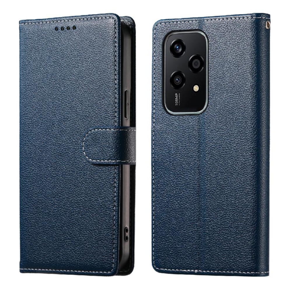 (Dark ) Case For Honor 200 Lite Daily Use Magnetic Closure Shockproof Card Slots Blue 764563493807
