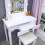 Living And Home Vanity Dressing Table with LED Lights Mirror White 5