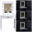 Living And Home Vanity Dressing Table with LED Lights Mirror White 6