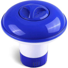 (As show, One size) Floating Dispenser, 5 Inch Chlorine Dispenser Floating Chlorine Dispenser Swimming Pool Chlorine Float for Swimming Pool, Water Park, Spa (1 Piece)