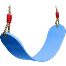 (As show, One size) Children's Swing Seat with Rope Flexible EVA Material 66x14cm Max Load 150kg (Blue)