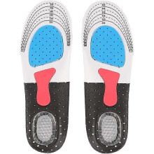 (As show, One size) Orthopedic Foot Arch Support Sport Shoe Pad Running Gel Insoles Insert Cushion Insole Sneakers Pad Sweat-Absorption and Flash Drying Foot Care Pads Fi