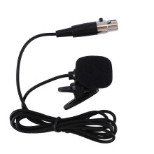 (As show, One size) Professional Lavalier Lapel Tie Clip Condenser Microphone 4Pin Mic compatible with Bodypack 4 Pin XLR