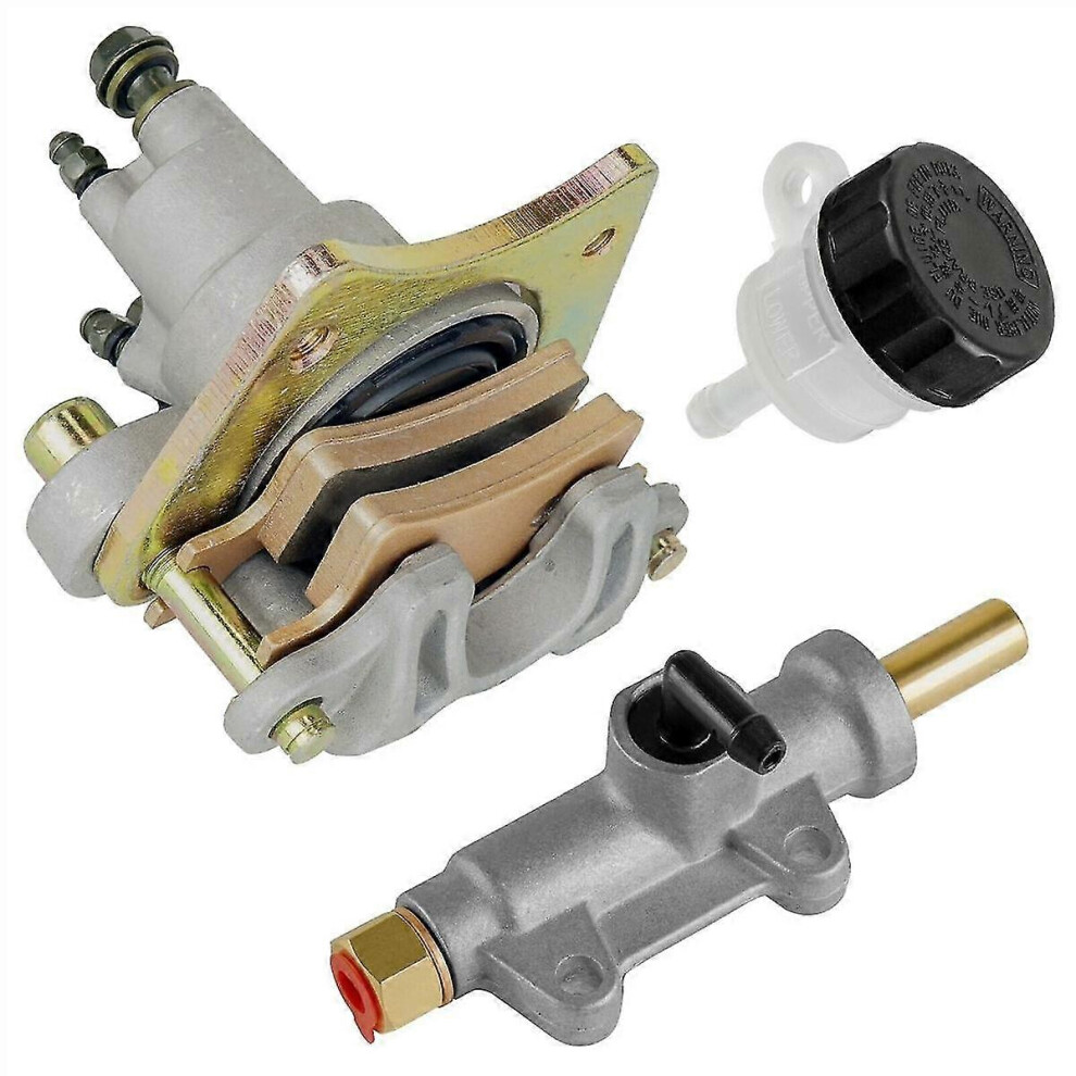 (As show, One size) Rear Brake Caliper with Master Cyl / Reservoir compatible withSportsman 400 500 600 700 2003-2004-image-OPC-PH6TXVN-NEW