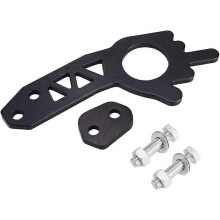 (As show, One size) Tow Hook, Universal Black Car Front/Rear Tow Hook Set, Suitable for Most Car Towing Eyes