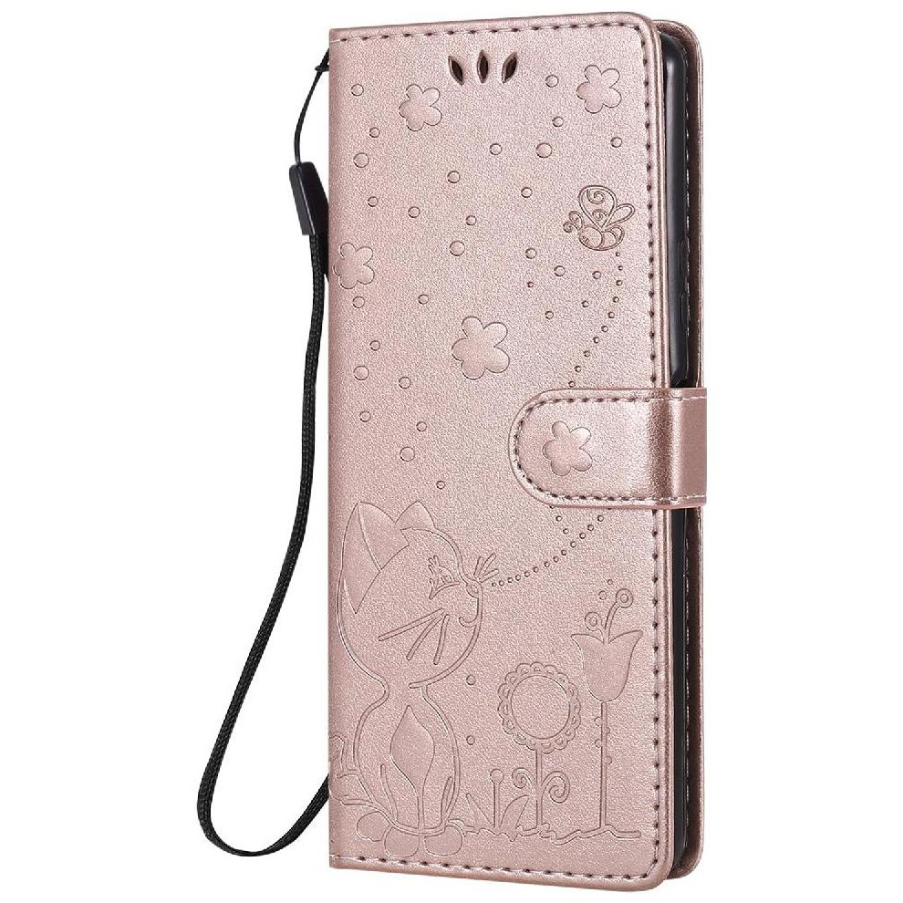 Photos - Case  Flip  for Sony Xperia 10 Ii Durable Lightweight with Card Slot Design Premium Pu Leather Material Cover Slim Fit(Pink)
