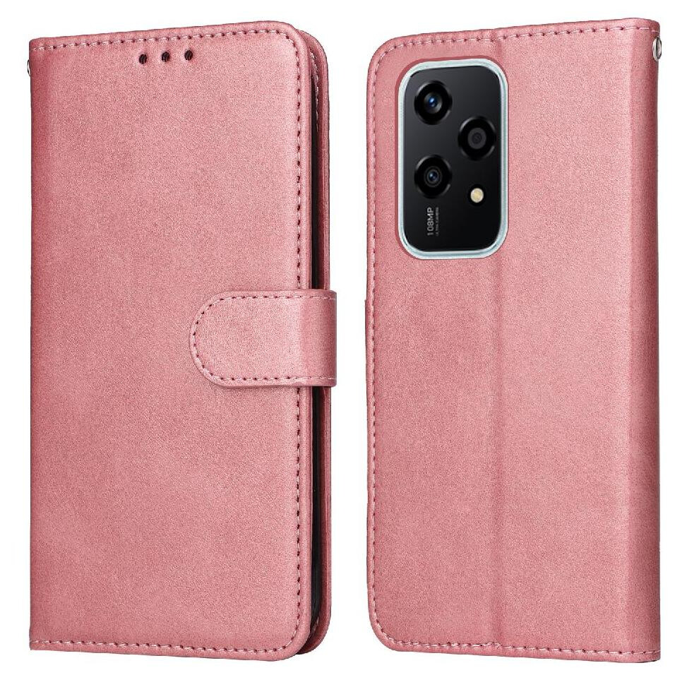 (Pink) Flip Case For Honor 200 Lite 5G Precise Cutouts Flip Cover Magnetic Closure Card Slots Pink 764563499632