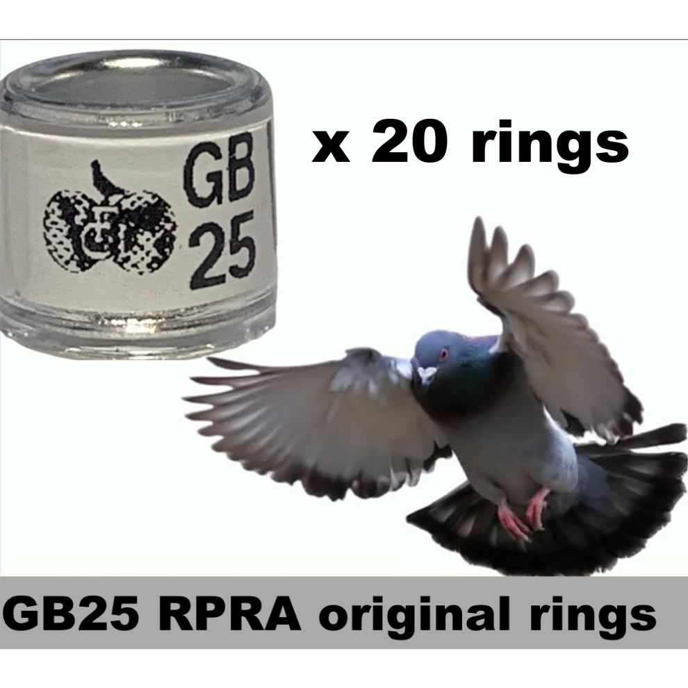 (20 Rings) RPRA original racing pigeons rings GB 2025