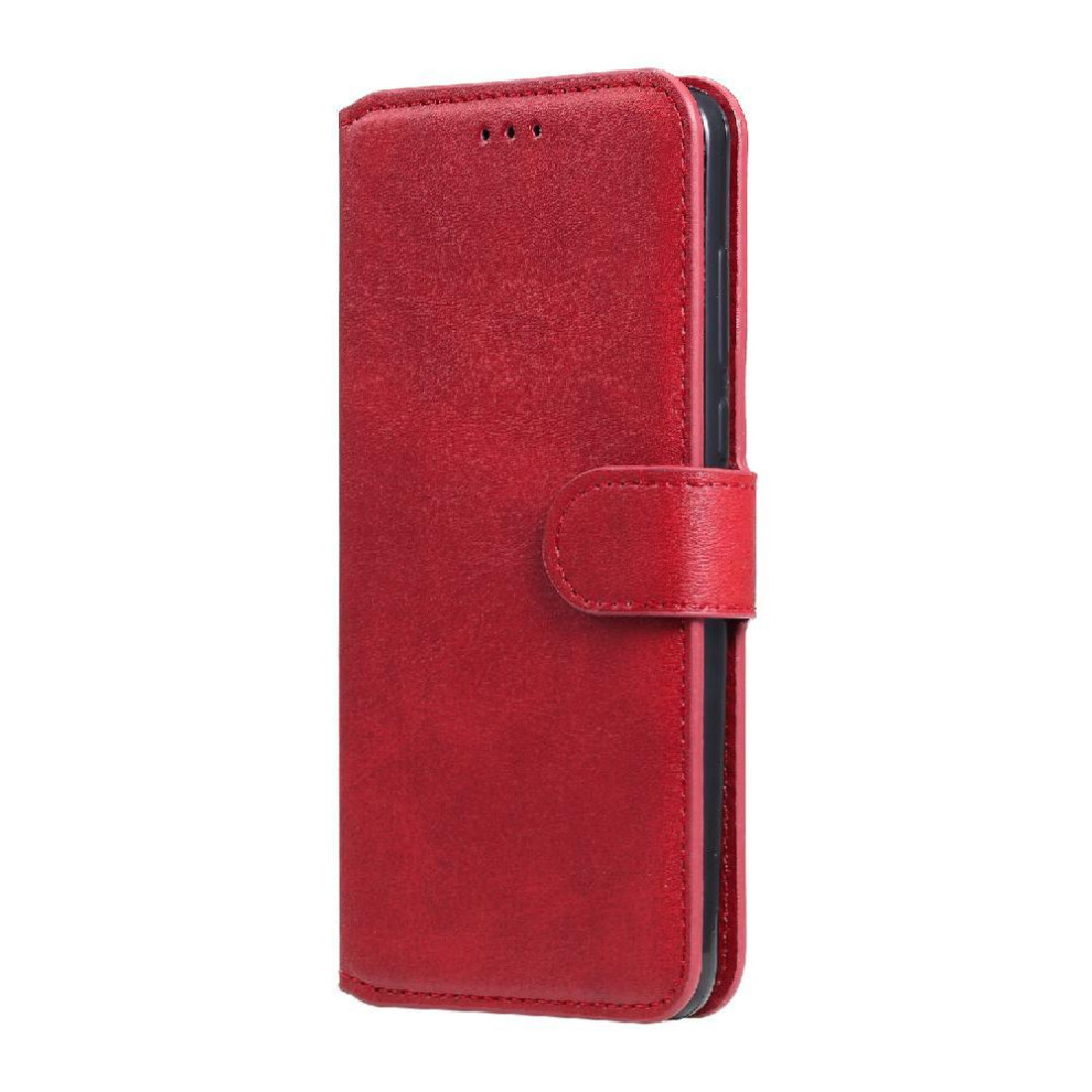Photos - Case Flip for Sony Xperia 10 Ii Flip Cover Precise Cutouts Magnetic Closure Card Slots(Red)