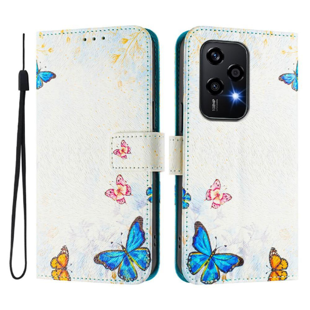 (Ohter) Compatible With Honor 200 Lite 5G Case With Credit Slot Pu Leather Pattern Flip Cover Wallet 764563500437