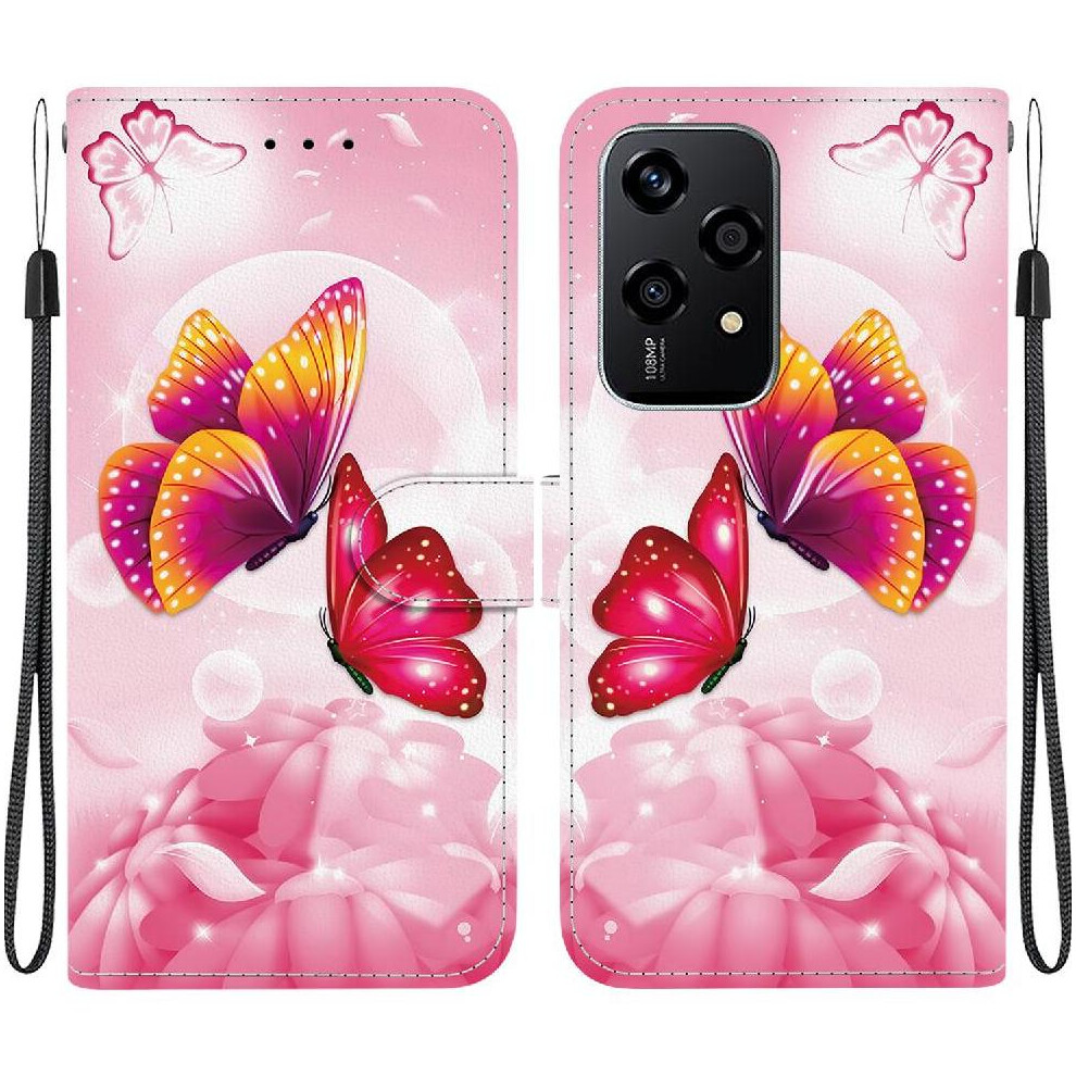 (C2) Compatible With Honor 200 Lite Case Card Slots Pattern Cover Card Slot Kickstand Pu Leather 764563500529