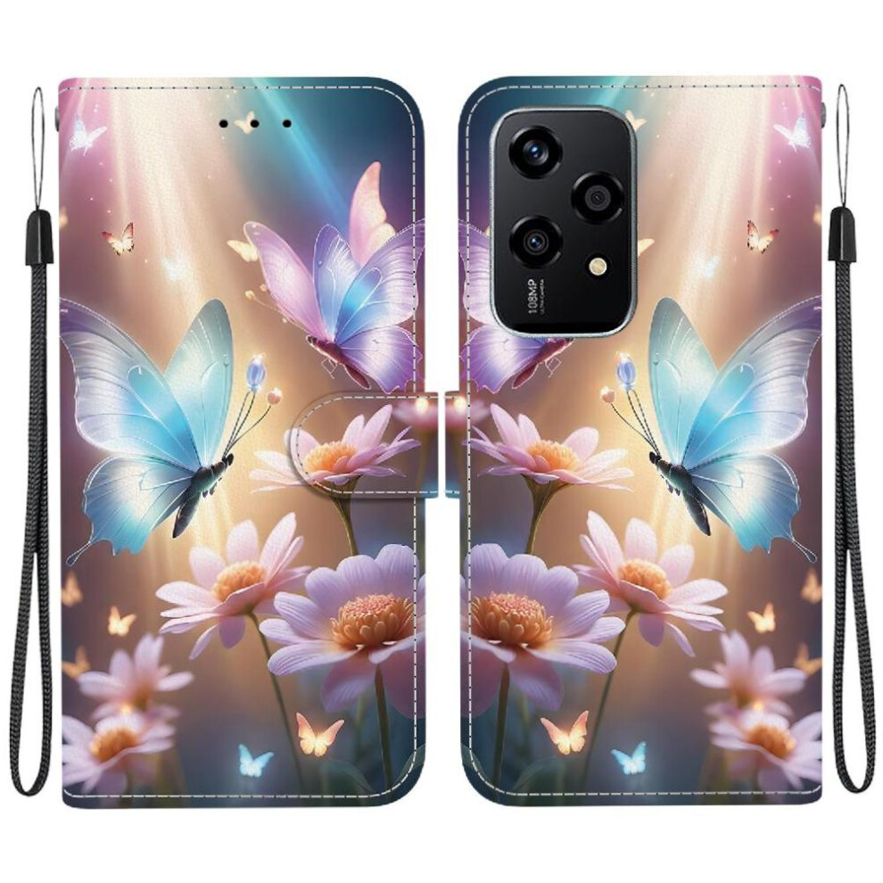 (C6) Compatible With Honor 200 Lite Case Card Slots Pattern Cover Card Slot Kickstand Pu Leather 764563500567