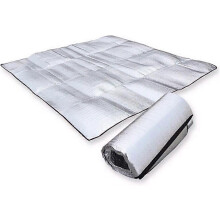 (As show, One size) Unique Waterproof Aluminum Foil EVA Camping Mat Foldable Folding Sleeping Picnic Beach Mattress Outdoor Mat Pad Dampproof Waterproof Picnic Mats Blank
