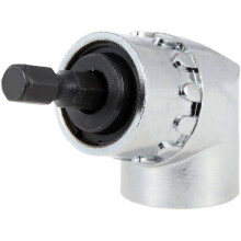 (As show, One size) 105 Degree Angle Extension Right Angle Quick Change Driver Drilling Extension Shank Screwdriver Magnetic 1/4 Inch Hex Drill Bit Screwdriver Socket Hol