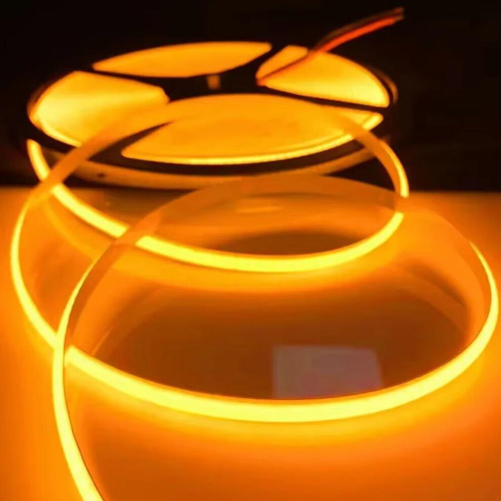 (gold, 3m) 1-10m COB LED Strip Light 220V Flexible Tape Lights Smart IC No Need Driver High Bright 240 LEDs Linear Lighting RA95