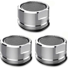 (As show, One size) 3 Pieces Faucet Filter Replacement Insert Tap Spout Aerator, 24MM Kitchen and Bathroom Diffuser Faucet External Thread Faucet Replacement Part with Ga