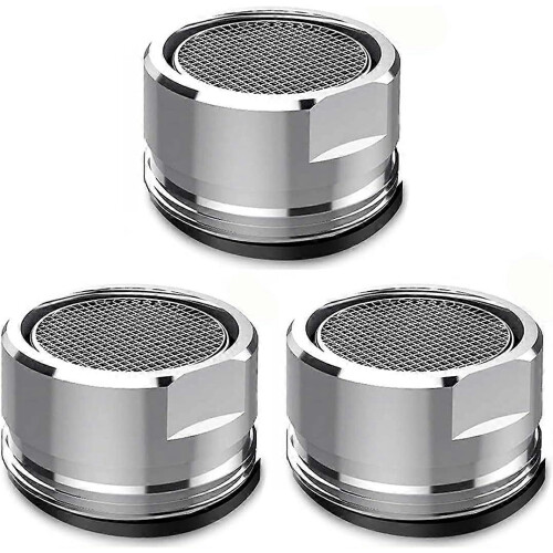 (As show, One size) 3 Pieces Faucet Filter Replacement Insert Tap Spout Aerator, 24MM Kitchen and Bathroom Diffuser Faucet External Thread Faucet Replacement Part with Ga