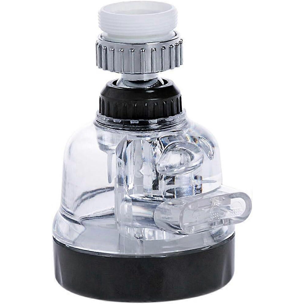 (As Show, One Size) 360Swivel Faucet Tap Aerator, Adjustable 3 Mode Water-Saving Faucet Splash-Proof Filter Tap Booster For Bathroom Kitchen 4909775526455